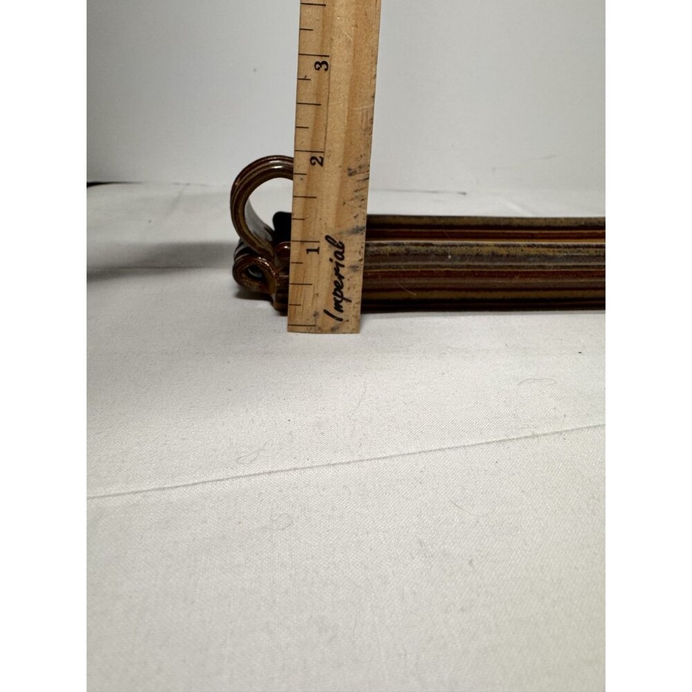 Vintage Ceramic Incense Holder With Scroll Design studio art pottery handmade ru - Picture 6 of 8
